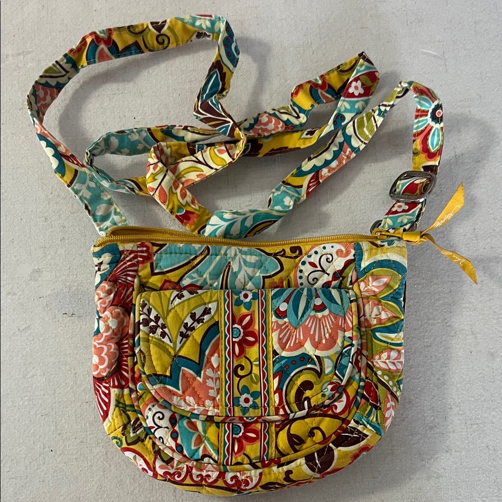 Vera Bradley Quilted Floral Crossbody Bag in Multicolor